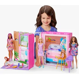 Barbie Puppenhaus Barbie Ferienhaus pink HRJ77