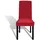 vidaXL Stretch-Stuhlhussen Gerade 4 Stk. Bordeaux