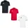 adidas Herren Poloshirt Entrada 26 Polo 3er Set JZ6660+JZ6664+JZ6661 XS - Black/Red/White - XS