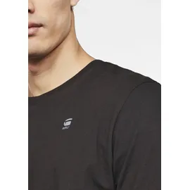 G-Star Base-s Ribbed Kurzarm-T-Shirt Dark Black S