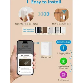 Meross MSH300, Smart WiFi Hub, Weiss