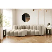 Kaiser Möbel Ecksofa L-form Sofa Grand Modular Stoff Haga und Salvador, Große Auswahl an Farben, moderner Stil, modular beige