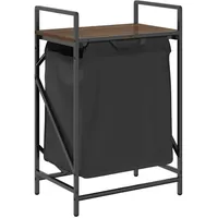 VidaXL Wäschekorb 1 Fach mit Ablage Braun Eichen-Optik