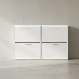 KADIMA DESIGN Nidda 120 x 81 x 24 cm weiß / weiß