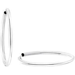 Amor Paar Creolen »Classic chic, 9061716«, Made in Germany Amor silberfarben