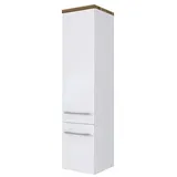 Held Davos Midischrank 30 x 130 x 35 cm Weiß/Matt Weiß MDF/Spanplatte