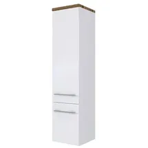 Held Davos Midischrank 30 x 130 x 35 cm Weiß/Matt Weiß MDF/Spanplatte