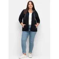 Sheego Sweatjacke in nachtblau | Gr.: 52/54