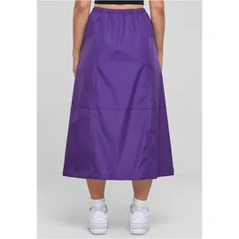 URBAN CLASSICS Ripstop Parachute Hoch Taillierter Midi-rock Real Violet M