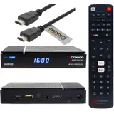 [Test SEHR GUT *] Octagon Spirit PRO MAX 8K Android TV Box + DVBSHOP HDMI Kabel, Dual Band WiFi WLAN, Bluetooth Fernbedienung mit Sprachsteuerung, HDR10+, 4GB RAM 64GB Flash, TV Receiver, 4K UHD