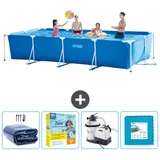Intex Rahmenschwimmbecken rechteckig - 450x220x84 cm – Zubehör CB67 Blau No Size