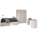 58 aufm Kessel KINDERZIMMER SET Parisot Sleep 4-tlg. Holzdekor Weiß/Eiche