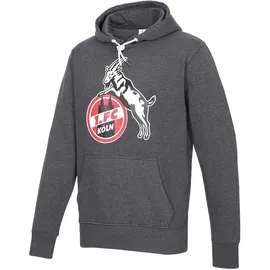 1. FC Köln Hoodie Basic Anthra/Rot XXL
