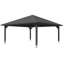 Skan Holz Carport Taunus 634 x 634 cm-anthrazit Holzcarport