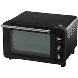 Adler Minibackofen AD 6029, Mini Elektro Backofen, Timer, Oberhitze, Unterhitze, schwarz schwarz