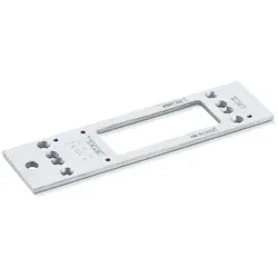 Geze Montageplatte für TS 3000V Silber Weiß, Farbe: silber