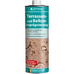Hotrega Terrassen- und Balkon-Imprägnierung 1 Liter Dose