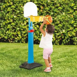 Lemodo Kinder Basketballkorb höhenverstellbar Gelb/Schwarz 170 cm