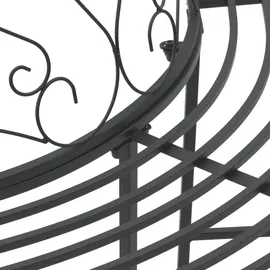vidaXL Baumbank 160 x 80 x 89 cm Schwarz