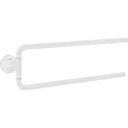 hansgrohe Axor Handtuchhalter 42822700 490mm, zweiarmig, schwenkbar, Wandmontage, mattweiß