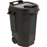Spetebo Abfallcontainer 110 l Schwarz