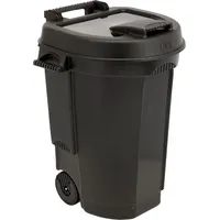 Spetebo Abfallcontainer 110 l Schwarz