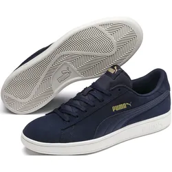 Sneaker PUMA "Puma Smash v2", Gr. 47, blau (navy), Leder, Synthetik, sportlich, Schuhe