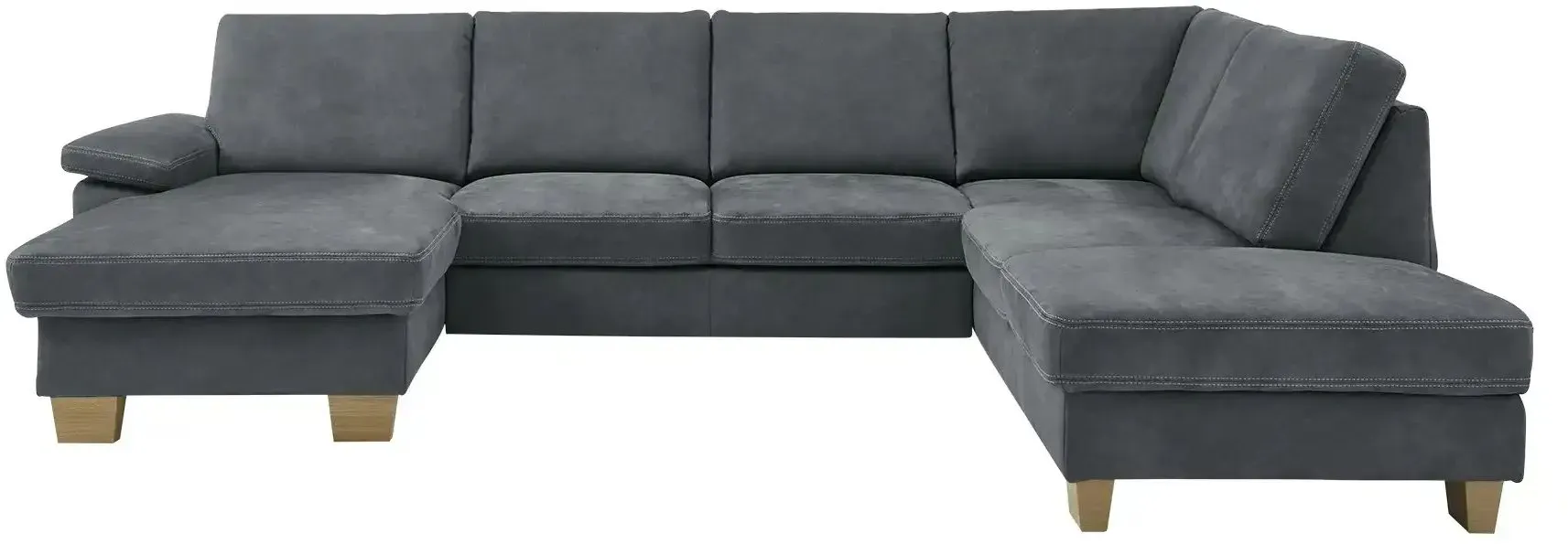 meinSofa Wohnlandschaft  Samu ¦ grau ¦ Maße (cm): B: 316 H: 90 T: 235