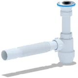 Belvit Siphon Flex für Waschtisch/Waschbecken Flaschensiphon Ablaufgarnitur 1 1/4' 40ø