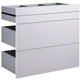 hom'in Schubladenset Unit in Hellgrau