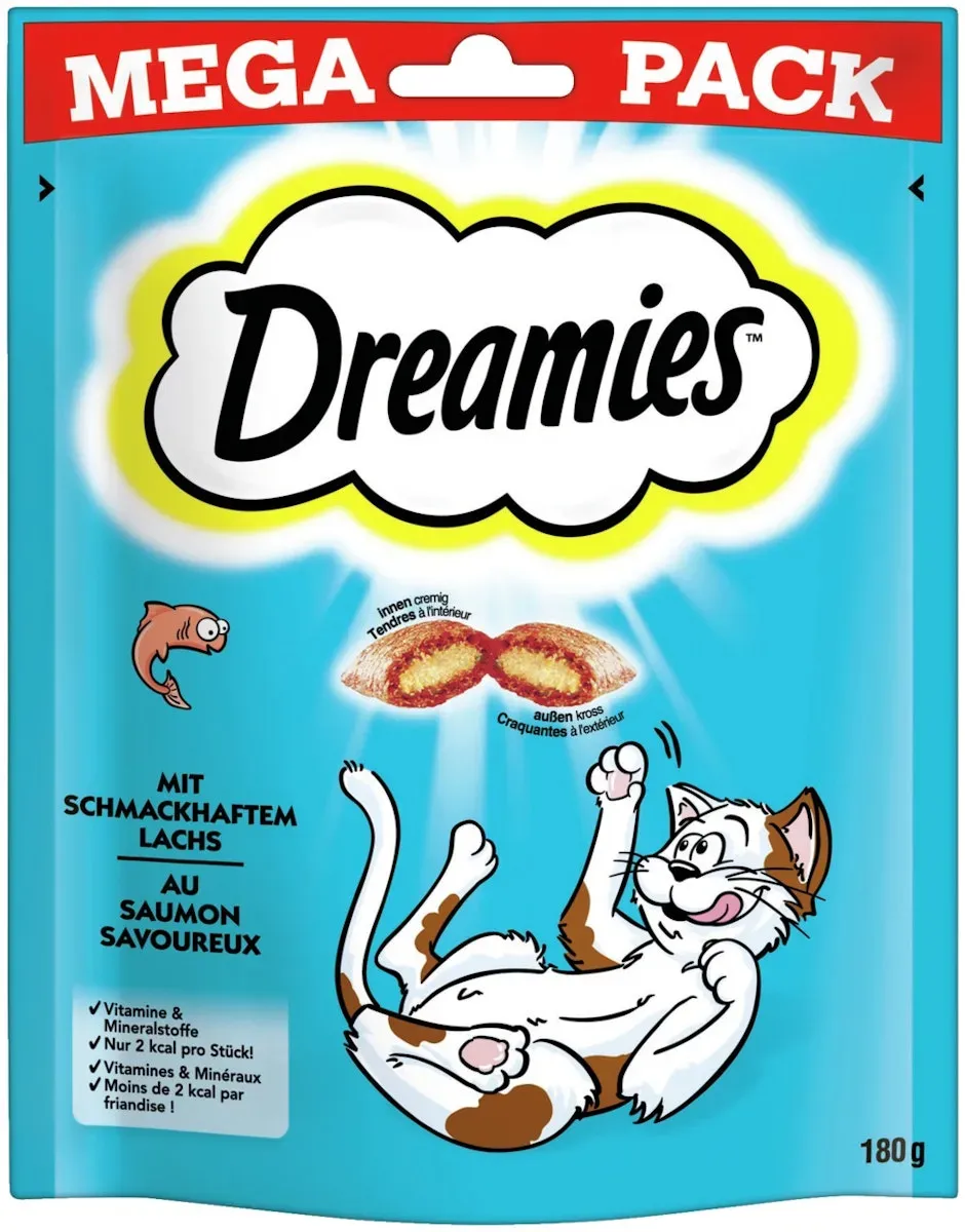 Dreamies Megapack 180 Gramm Katzensnack Lachs