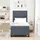 vidaXL Boxspringbett 100 x 200 cm Dunkelgrau