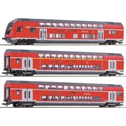 ROCO 74146 H0 3-tlg. Set: Doppelstockwagen, DB AG, Ep. VI