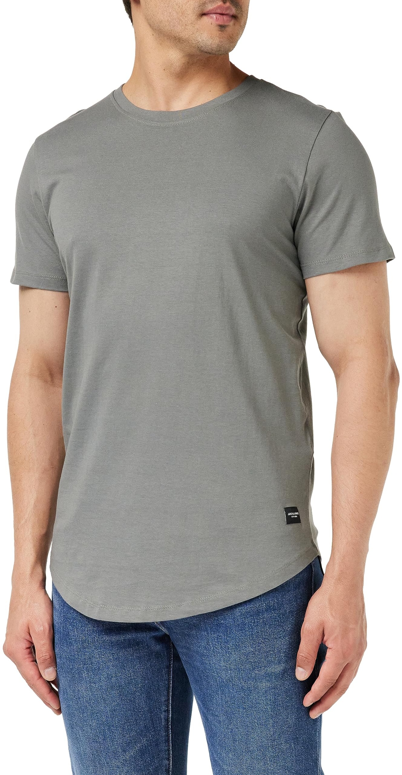 JACK & JONES Herren JJENOA Tee SS Crew Neck NOOS 12113648, Sedona Sage/REG, L