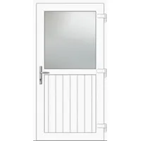 Kunststoff Nebeneingangstür nach Maß "STEFANIE" 60 mm Weiß RAL 9016 beidseitig außen öffnend DIN rechts