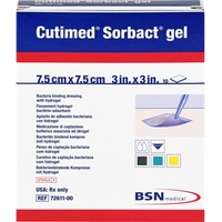 adequapharm GmbH Cutimed Sorbact Gel Kompressen 7,5x7,5 cm