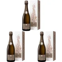 Louis Roederer Champagne Brut Vintage Graphic Geschenkpackung Champagner (1 x 0.75 l) (Packung mit 3)