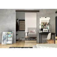 Schiebetür mit Spiegel ILAS II. braun - Braun