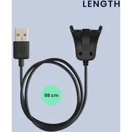 kwmobile Watch Ersatz-USB-Ladekabel für Adventurer Runner2 Spark3 3,3 Fuß Schwarz