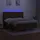 vidaXL Boxspringbett mit Matratze & LED Dunkelbraun 180x200 cm Stoff
