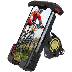 Joyroom JR-ZS264 Metal Bike Holder, Smartphone Halterung für Fahrrad / Motorrad, schwarz