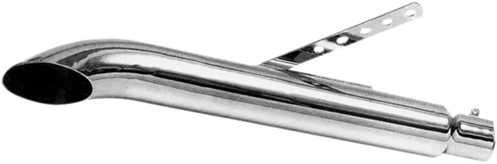 Emgo Turnuot Style 1-3/4 ́ ́ Nicht Homologierter Schalldämpfer - Silver - Not Homologated