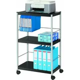 Paperflow Bürowagen anthrazit 3 Ebenen 60,0 x 36,0 x 100,0 cm