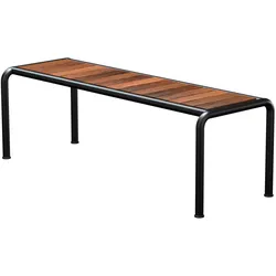 AVANTI Outdoor-Bank 129,5 cm Thermo-Esche Schwarz