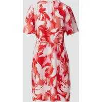 S.Oliver - Kurzes Kleid aus Viskosemix mit Puffärmeln, Damen,