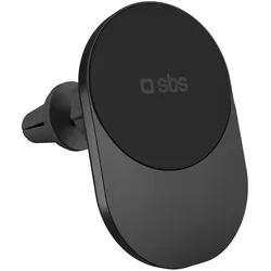 SBS TESUPPVENTWIRQI215W, Auto, USB, Kabelloses Aufladen, Schwarz