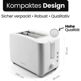 Bomann TA 6065 CB Toaster weiß