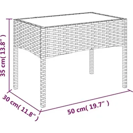 vidaXL Garten-Lounge-Set 4-tlg. braun