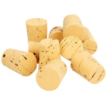 CareLiv Reagenzglas Stopfen Kork 13-16 mm Durchmesser 10 St.
