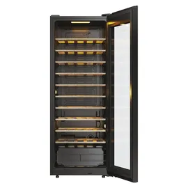 Haier Weinkühlschrank 150l Sicherheitsschloss hOn App Türalarm & Schwarz